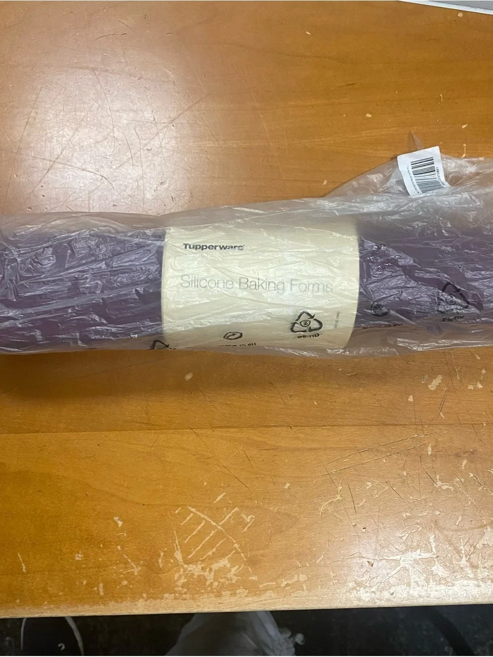 Tupperware Silicone Baking Form sheet Purple 12x12 New